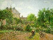 Camille Pissaro The Artist's Garden at Eragny oil on canvas